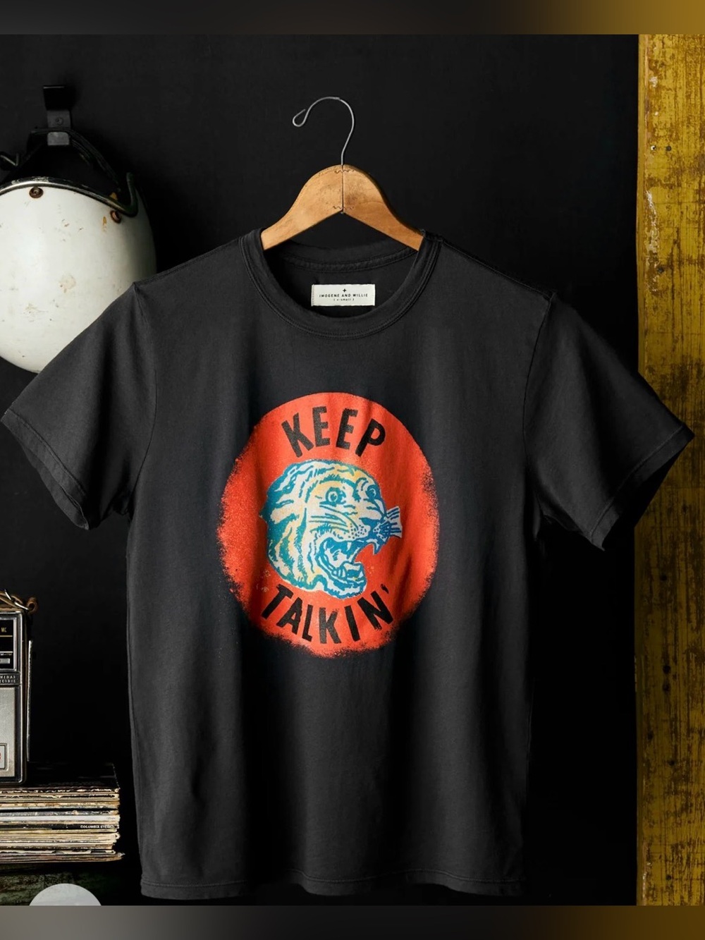Imogene + Willie Keep Talkin Tee Size Large